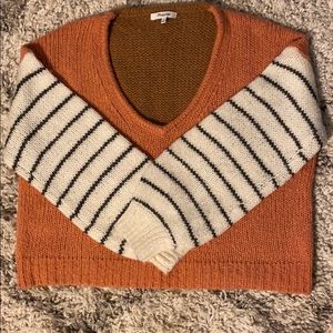 Madewell Balloon-Sleeve Sweater in Colorblock